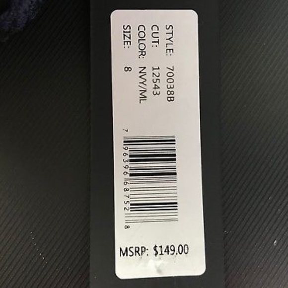 Bebe star lace black and navy mini dress - Picture 3 of 8